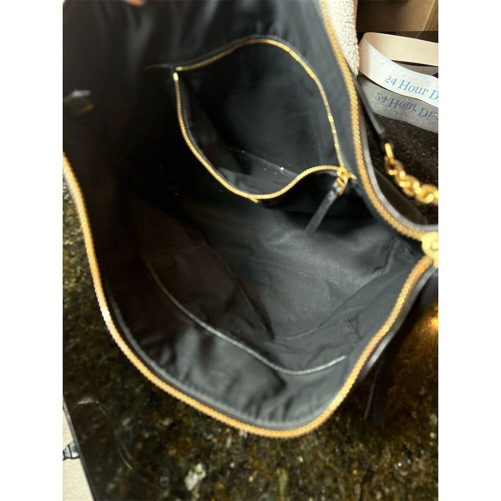 Tory Burch Women's Black Leather Hobo Shoulder Bag - Picture 10 of 10